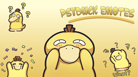New psyduck emotes :D