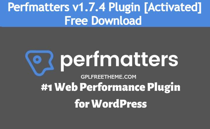 Perfmatters v1.7.4 Plugin Free Download [Activated