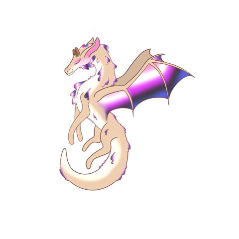 Gender fluid pride dragon 