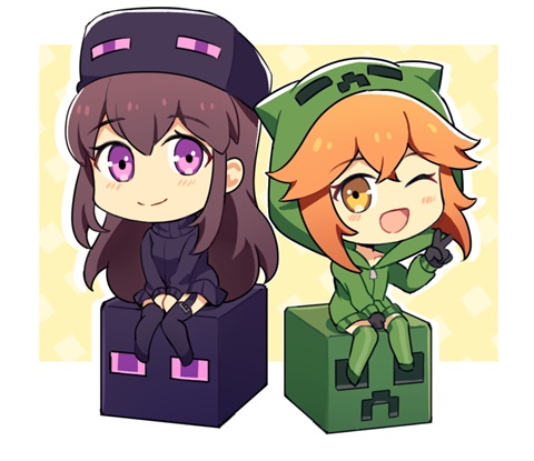 Andr and Cupa Chibis