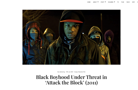 Black Boyhood Under Threat in Attack the Block