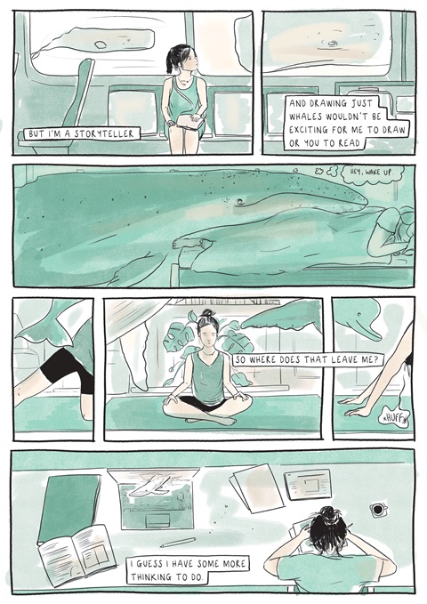 A comic about making a comic about whales, page 2!