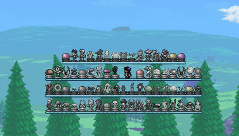 Added Enemy Statues
