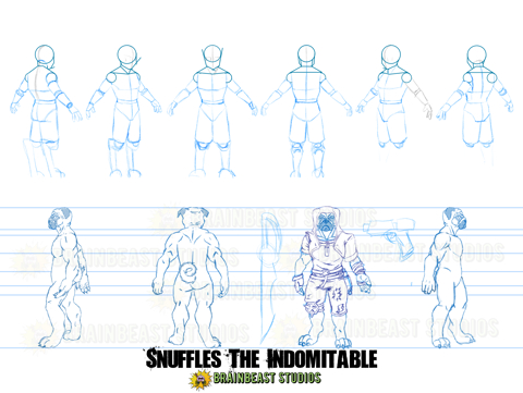 Snuffles the Indomitable Character sheet - preview