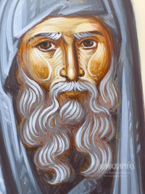 Painting the Face of St Anthony Step-by-Step
