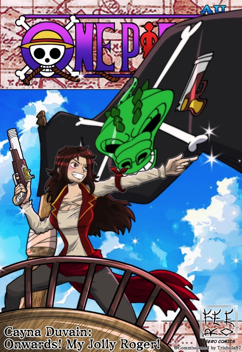 [One Piece OC COMMISH] Cayna Duvain Cover Art 3