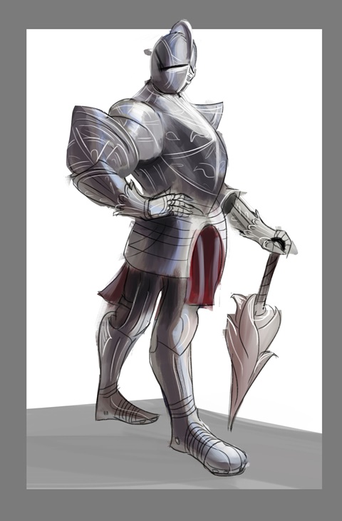 knight sketch