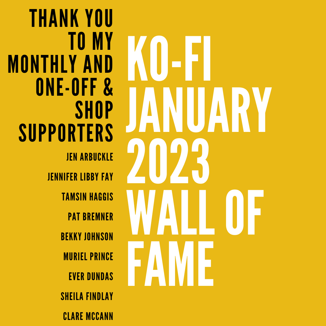 Ko-fi January 2023 Wall of Fame!