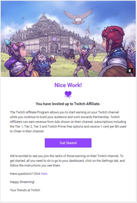 OFFICIALLY A TWITCH AFFILIATE