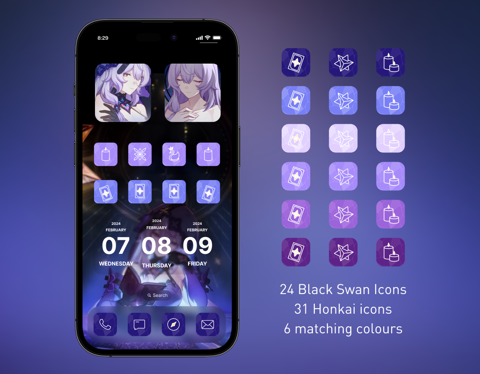 Black Swan / ブラックスワン / 黑天鹅 | Honkai Star Rail Icon