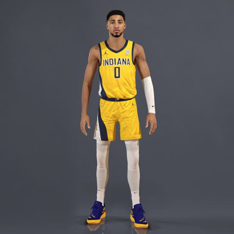 Tyrese Haliburton ゲームジャージ(2025city)M - メルカリ