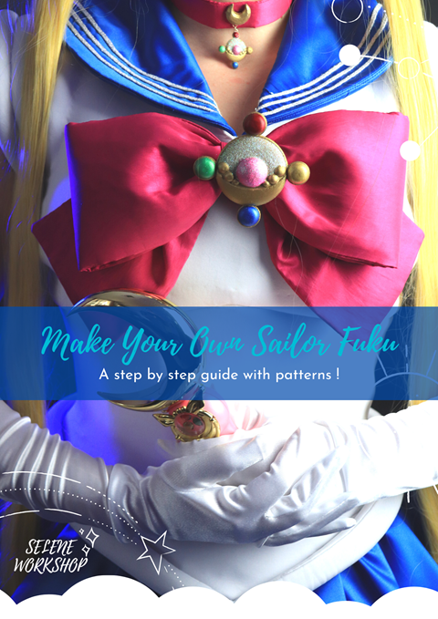 Sailor Collar & bow digital pattern - Selene Workshop's Ko-fi Shop