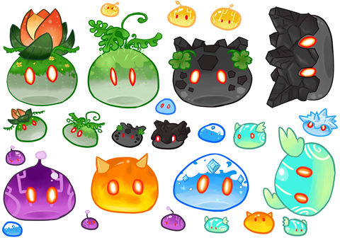 Stickers Slime Genshin Impac - Rincón de Nekomiau's Ko-fi Shop - Ko-fi ...