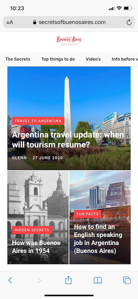 Secrets of Buenos Aires Mobile App
