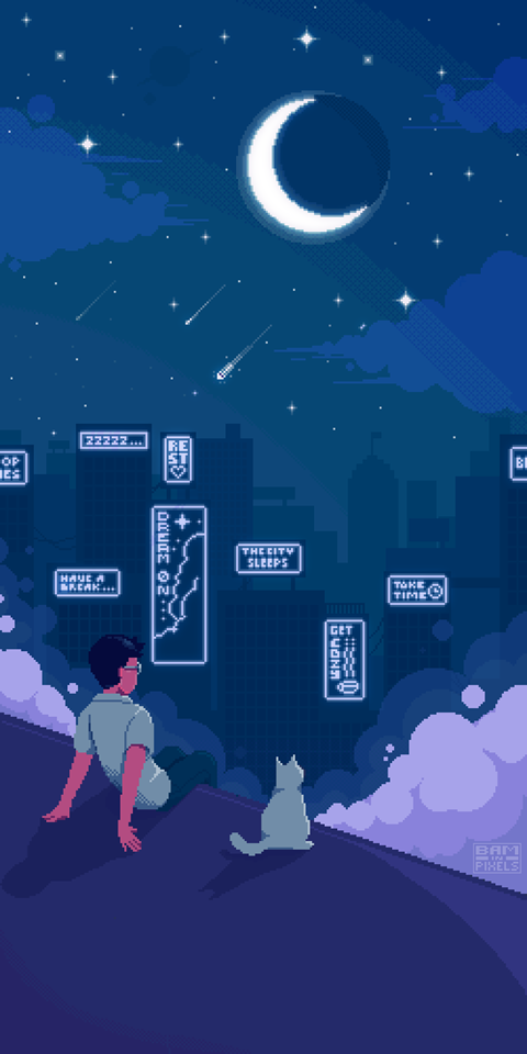 The City Sleeps - Pixel Art