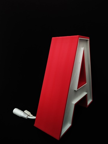 Letter A Lamp Project