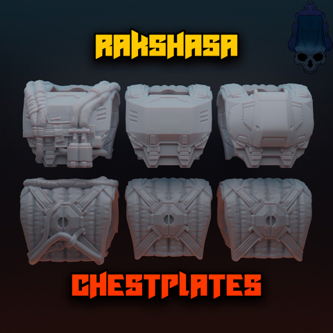 H:I - Rakshasa Chestplates (Printed by Heli0) - Dropshock