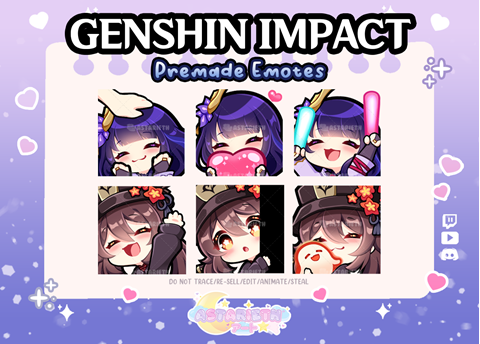 Genshin Impact Premade Emotes (fanmade)