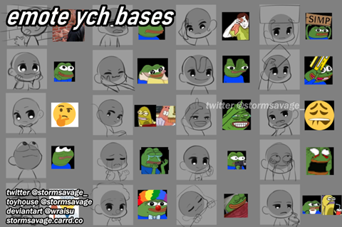 YCH Emotes in Progress (animated + static)