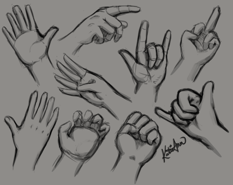 Just some random sketchy hand practices