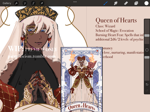 Queen of Hearts Wizard Preview
