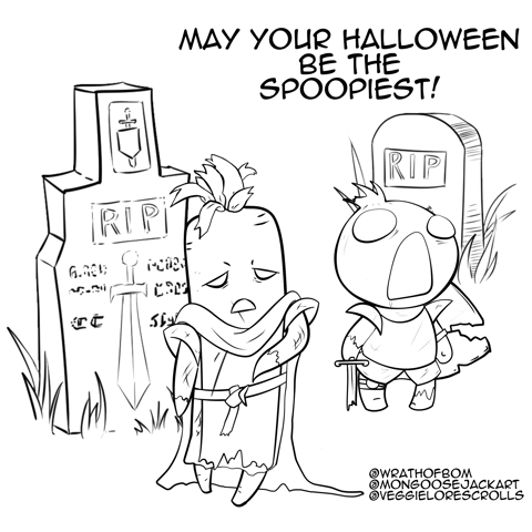 Happy Halloween from The Veggielore Scrolls!