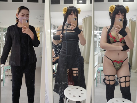 Lingerie Maid Bikini Yor Forger Cosplay NSFW Implied Nude Prints
