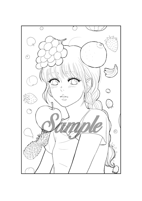 Fruit Coloring Page