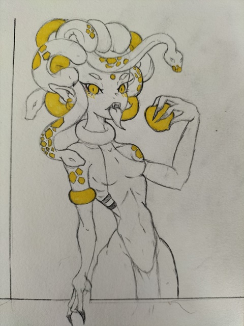 Gold medusa 