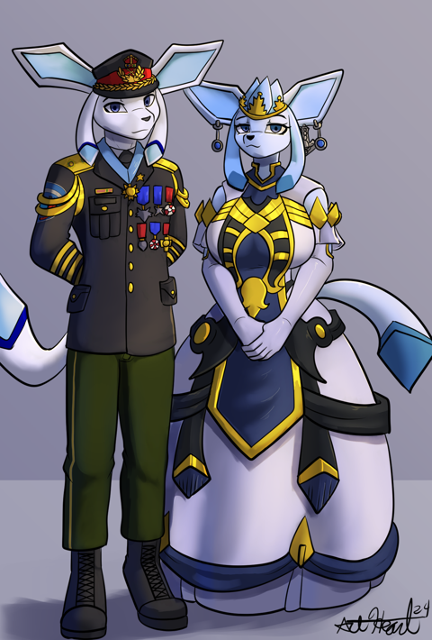 Commission - The Glaceon Soldier - Soldiers stand strong