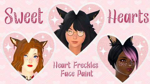 Sweet Hearts (Heart Freckle Face Paint)