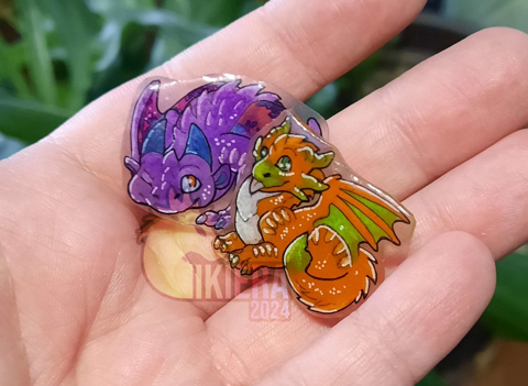 My first dragon pins