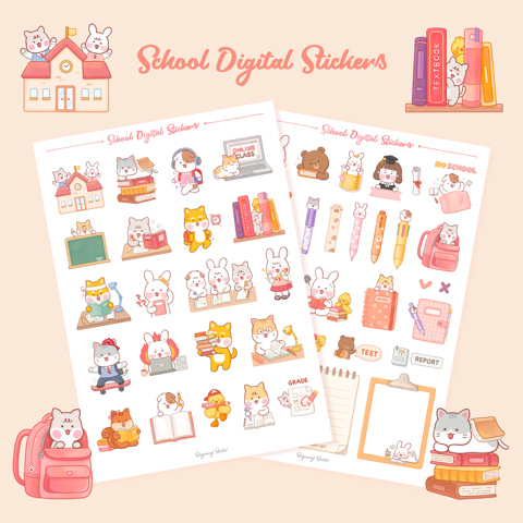 Cute Valentine's Day Digital Stickers, GoodNotes Stickers, Printable  Stickers, Digital Planner Stickers, Pre-cropped Sticker - CyCakee's Ko-fi  Shop - Ko-fi ❤️ Where creators get support from fans through donations,  memberships, shop sales