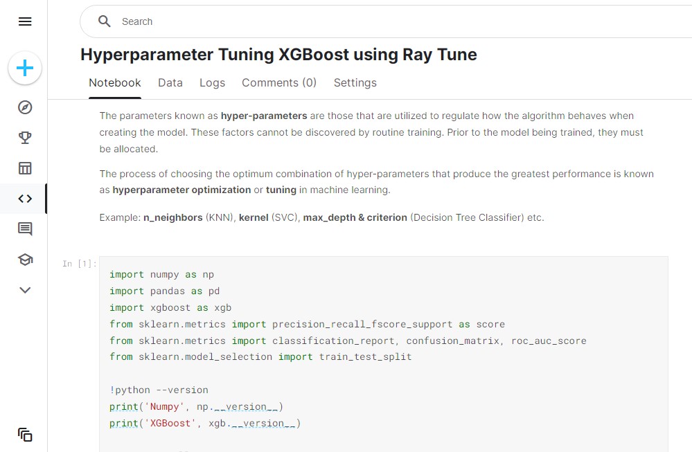 Hyperparameter Tuning XGBoost using Ray Tune