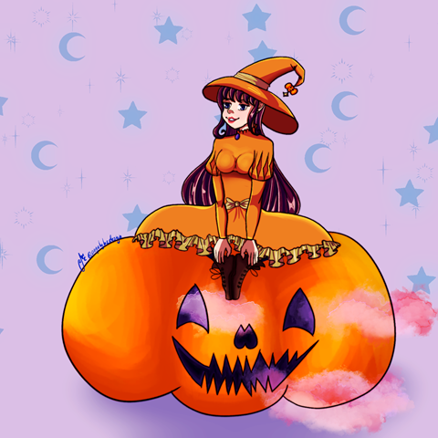 Pumpkin pie witch (adoptable)