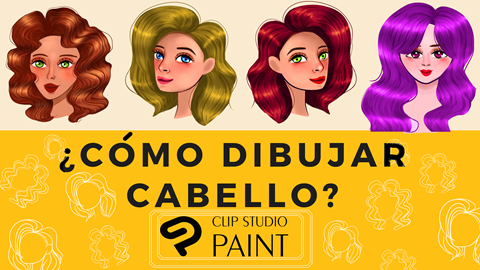 ¿Cómo dibujar cabello en Clip Studio Paint Pro?