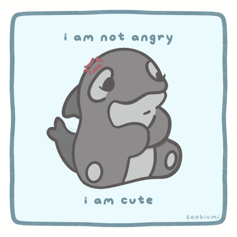 I am not angry. I am cute.