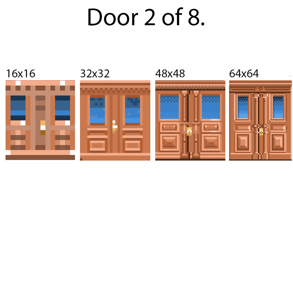 Doors and Portals Pixel Art Asset Pack 