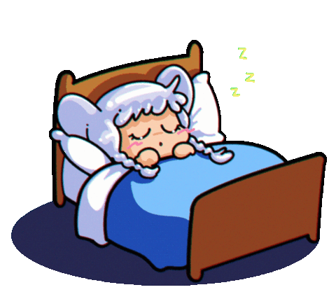 UNREALISTIC IMAGE OF HINA GOING TO BED EARLY