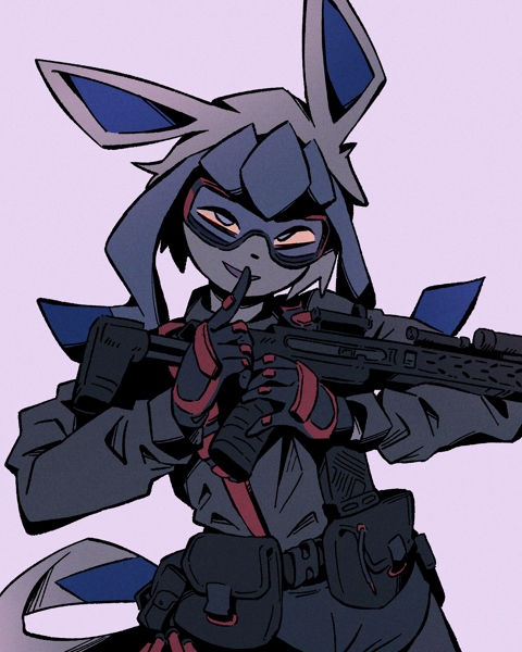 Glaceon with a gun