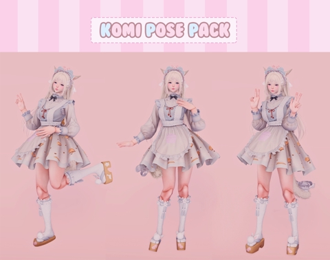 Komi Pose Pack ♡ - Kokomi Hime's Ko-fi Shop - Ko-fi ️ Where creators ...