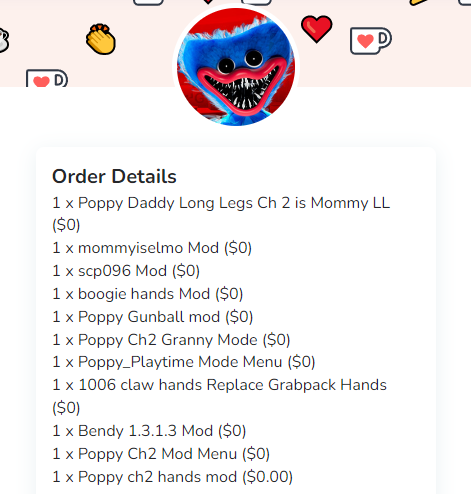 Poppy Playtime CH2 Mod Menu - Poppy Playtime Mods's Ko-fi Shop - Ko-fi ❤️  Where creators get support from fans through donations, memberships, shop  sales and more! The original 'Buy Me a