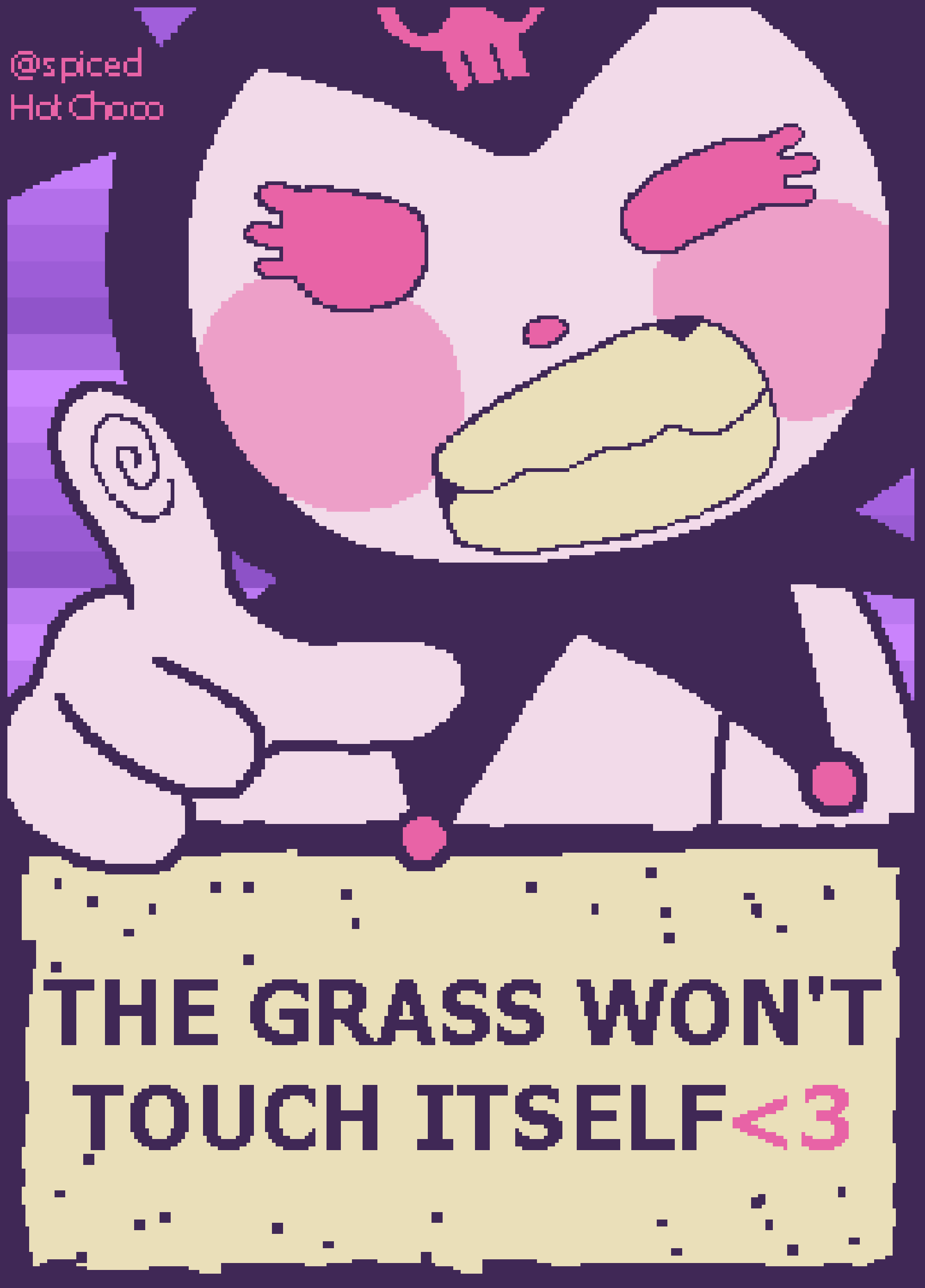 Touch Grass Meme Sticker | Poster