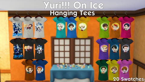 ⛸️ Yuri!!! On Ice Hanging Tees ⛸️