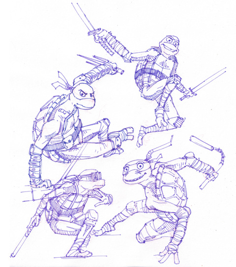 TMNT Mutant Mayhem Sketch