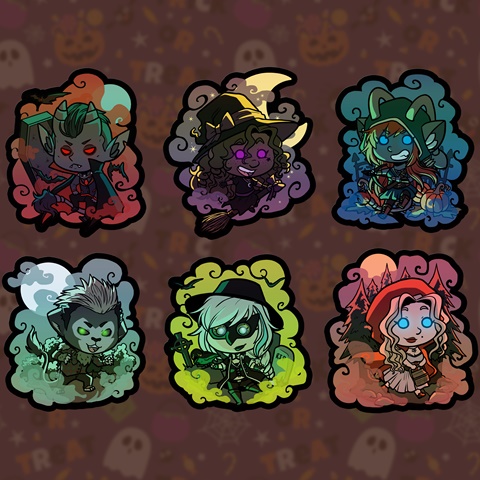 NEW Halloween Stickers!