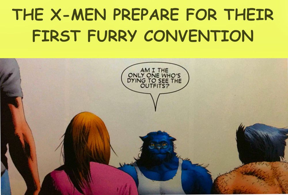 Goof: The X-Men prepare for their first furry con