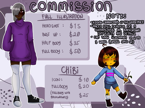 COMMISSIONS OPEN!