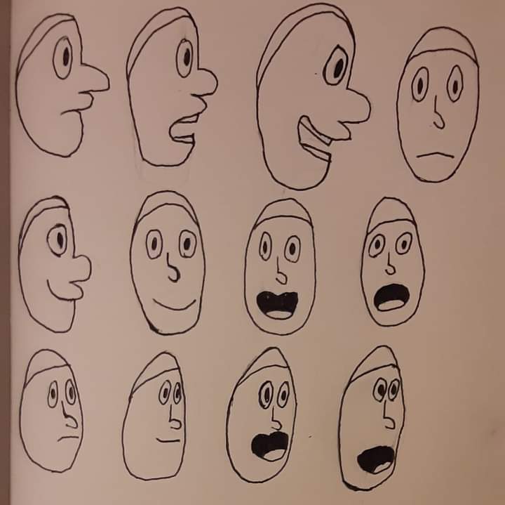 Male facial expressions