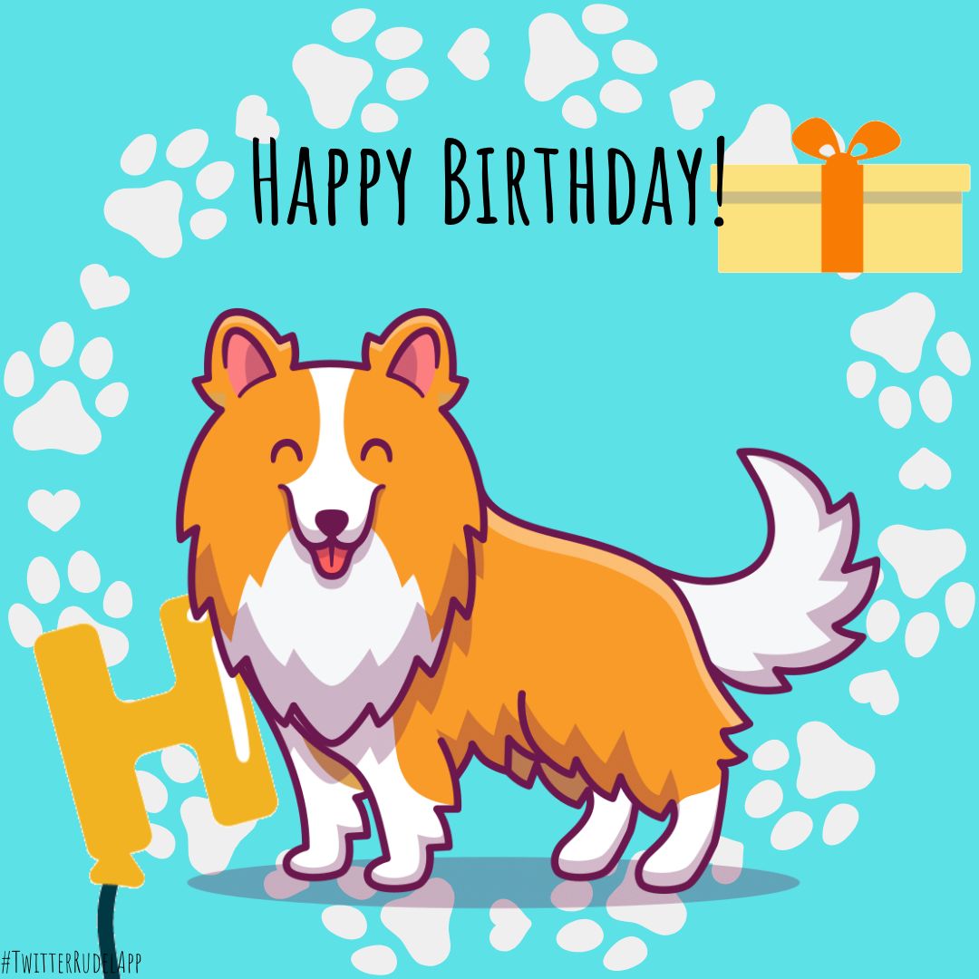 Happy Birthday Sheltie Gif - Twitterrudel App's Ko-fi Shop - Ko-fi ️ ...